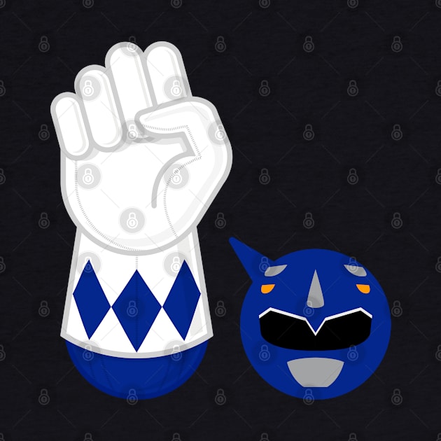 BLUE RANGER hand-power by LuksTEES